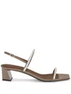 Giuseppe Zanotti Valentine Crystal Slingback-sandalen 45mm In Gray