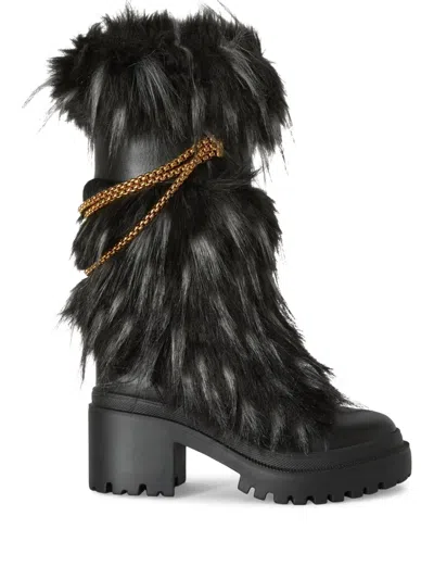 Giuseppe Zanotti 50mm Amaia Boots In Black