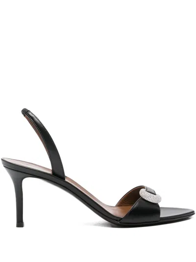 Giuseppe Zanotti 70mm Harissa Slingback Crystal-embellished Sandals In Black