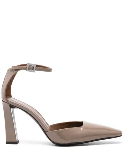Giuseppe Zanotti 85mm Leather Pumps In Brown