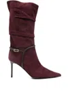 Giuseppe Zanotti 85mm Suede Boots In Red