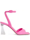 Giuseppe Zanotti Plexi Heel Sandals In Pink