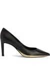 Giuseppe Zanotti Braquel Pointed Leather Pumps In Black