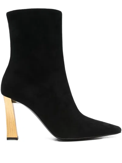 Giuseppe Zanotti 90mm Brenda Suede Boots In Black