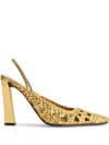Giuseppe Zanotti 90mm Brendha Pumps In Gold