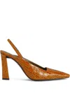 Giuseppe Zanotti 90mm Brendha Sabot Pumps In Orange