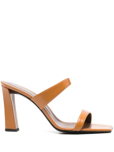 Giuseppe Zanotti 90mm Flaminia Mules In Brown
