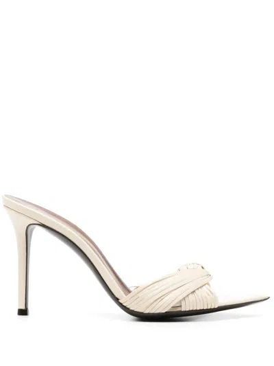Giuseppe Zanotti 90mm Intriigo Knot Mules In Neutrals