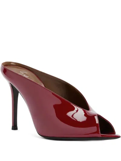 Giuseppe Zanotti 90mm Intriigo Peep-toe Stiletto Sandals In Red
