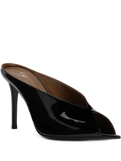 Giuseppe Zanotti 90mm Intriigo Pointed-toe Patent Leather Sandals