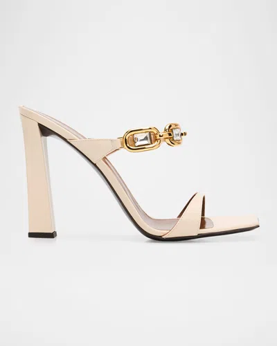 Giuseppe Zanotti 90mm Jewel Metallic Leather Sandals In Multi