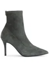 Giuseppe Zanotti Mirea 90mm Suede Ankle Boots In Grey
