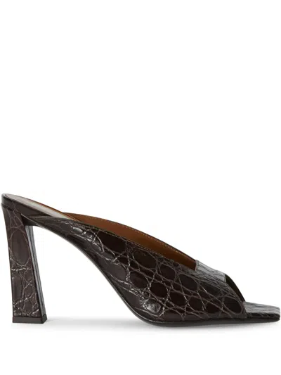 Giuseppe Zanotti 90mm Mya Mules In Brown