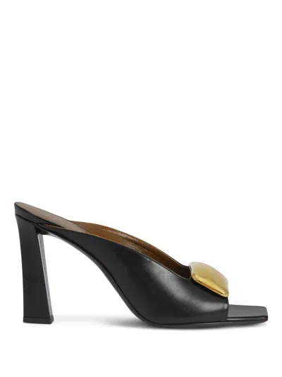 Giuseppe Zanotti 90mm Mya Stone Sandals In Black