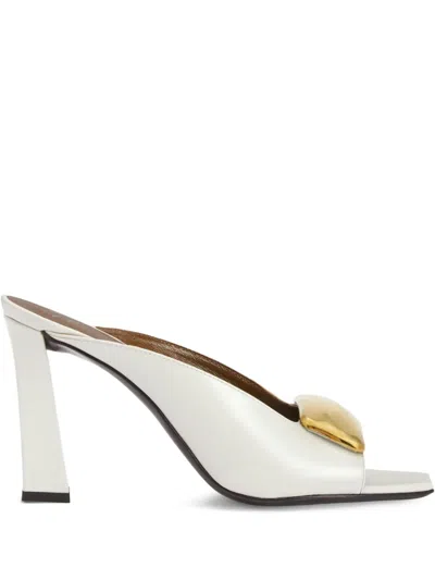 Giuseppe Zanotti 90mm Mya Stone Sandals In White