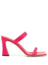Giuseppe Zanotti 90mm Open-toe Leather Sandals In Pink