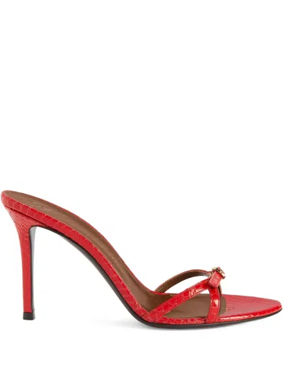 Giuseppe Zanotti Ophelia Buckle 90 In Red