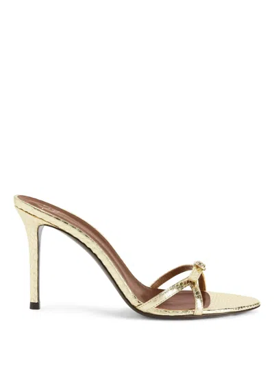 Giuseppe Zanotti 90mm Ophelia Sandals In Gold