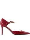 Giuseppe Zanotti 90mm Raquel Grezzo Pumps In Red