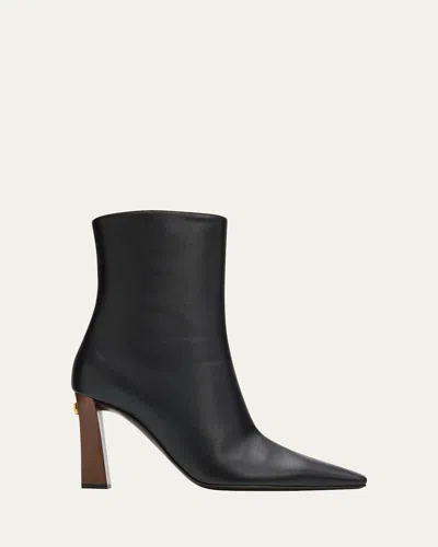 Giuseppe Zanotti 90mm Stretch Leather Ankle Booties In Black