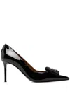 Giuseppe Zanotti 95mm Bow-embellished Pumps In Black