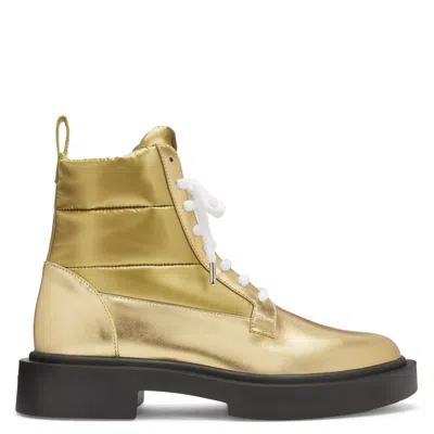 Giuseppe Zanotti Achille Ice Ankle Boots In Gold