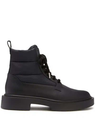Giuseppe Zanotti Achille Ice Lace-up Ankle Boots In Schwarz