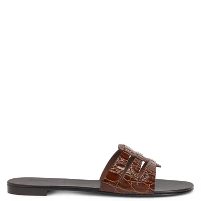 Giuseppe Zanotti Adheline Slides In Brown