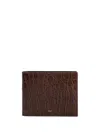 Giuseppe Zanotti Albert 2.0 Crocodile-effect Wallet In Brown