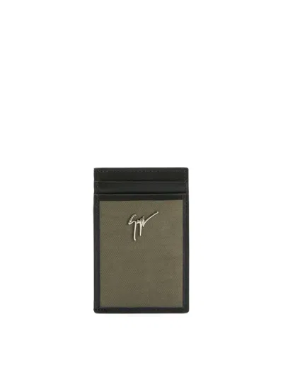 Giuseppe Zanotti Albert Logo-plaque Card Holder In 灰色