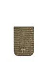 Giuseppe Zanotti Albert Logo-plaque Cardholder In Green