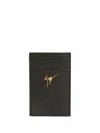 Giuseppe Zanotti Albert Signature-logo Cardholder In Black