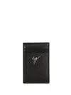 Giuseppe Zanotti Albert Vertical Cardholder In Schwarz