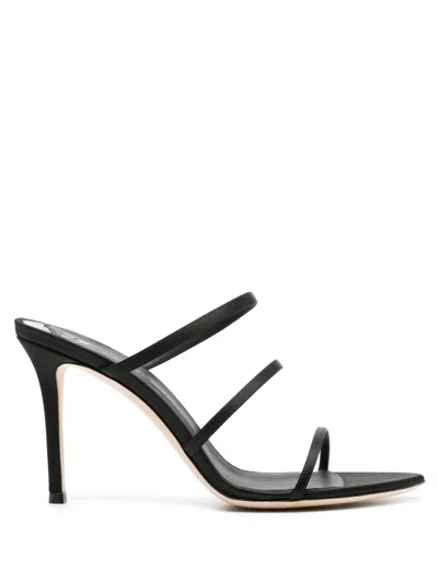 Giuseppe Zanotti Alimha 105mm Satin Sandals In Black