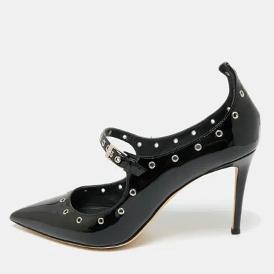 Pre-owned Giuseppe Zanotti Alyson Size 41 Black Patent Leather Pumps