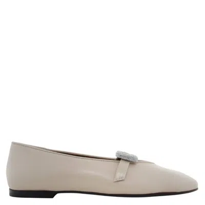 Giuseppe Zanotti Amanda Ballet Flats In Neutral