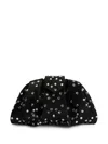 Giuseppe Zanotti Amande Precious Rhinestone-embellished Clutch Bag In Black