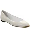 Giuseppe Zanotti Amur 2.0 Leather Flat In White