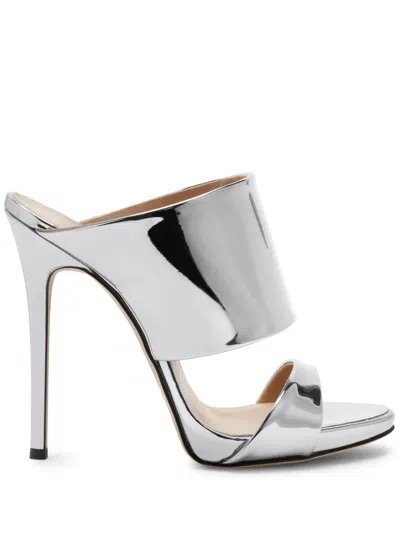 Giuseppe Zanotti Andrea High-heel Sandals In Silver