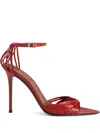 Giuseppe Zanotti Ankle Strap Sandals In Rot