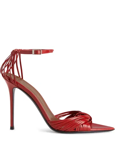 Giuseppe Zanotti Ankle Strap Sandals In Rot
