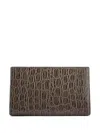 Giuseppe Zanotti Annhita Crocodile-embossed Clutch Bag In Brown