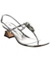 Giuseppe Zanotti Anthonia 45 Vinyl Sandal In Silver