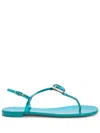 Giuseppe Zanotti Anthonia Crystal-embellished Flat Sandals In Blau