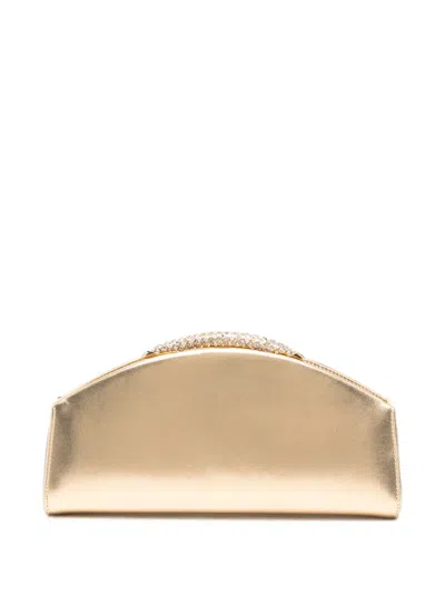Giuseppe Zanotti Atena Crystal-embellished Clutch Bag In Gold