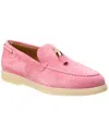 Giuseppe Zanotti Maui Suede Loafers In Pink