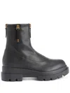 Giuseppe Zanotti Avice Logo-patch Ankle Boots In Black