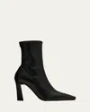 Giuseppe Zanotti Barbaro Stretch Leather Ankle Booties In Black