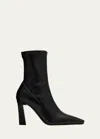 Giuseppe Zanotti Barbaro Stretch Leather Ankle Booties In Nero