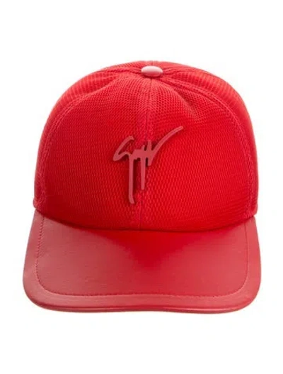 Pre-owned Giuseppe Zanotti Baseball Hat In Red